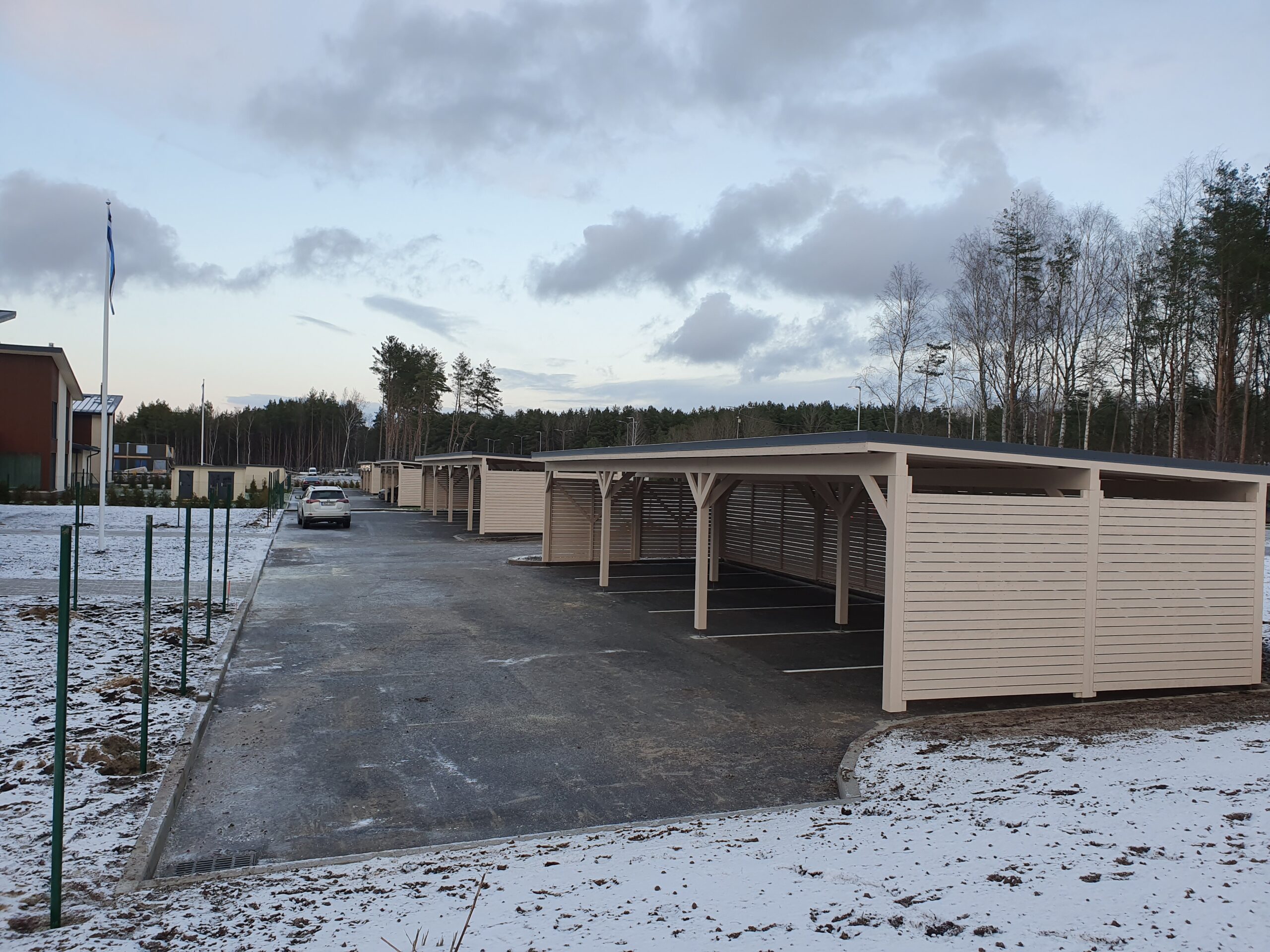 Carport for a Multi-Family House